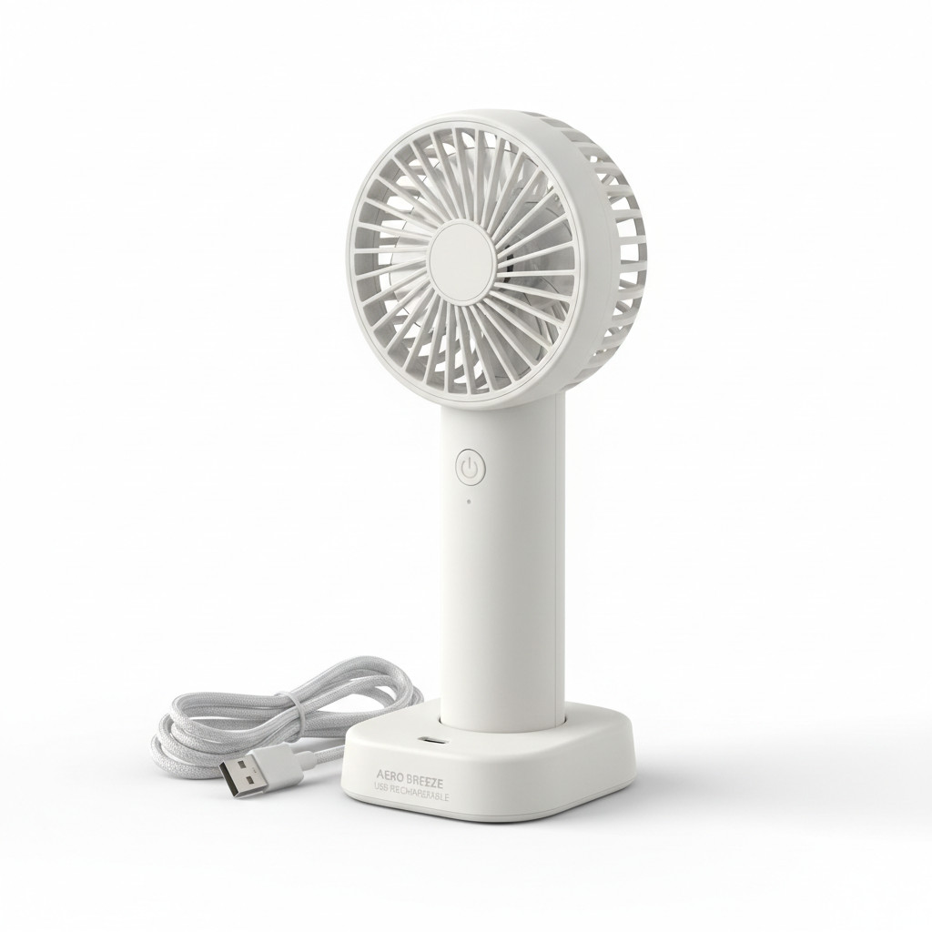 Handheld mini fan rechargeable and portable